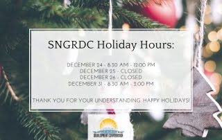 SNGRDC Holiday Hours
